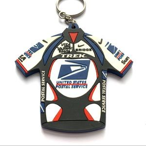 Vintage USPS Cycling TREK Keychain or ornament